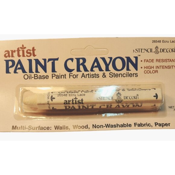 Artist Paint Crayon Ecru Lace Oil Base Artist Stenciler 26548 - Picture 4 of 7
